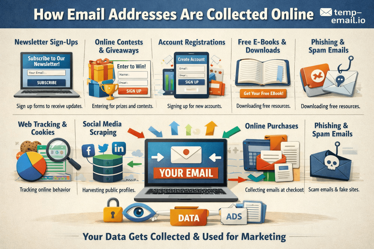 How Email Addresses Are Collected Online (And How to Protect Yourself)