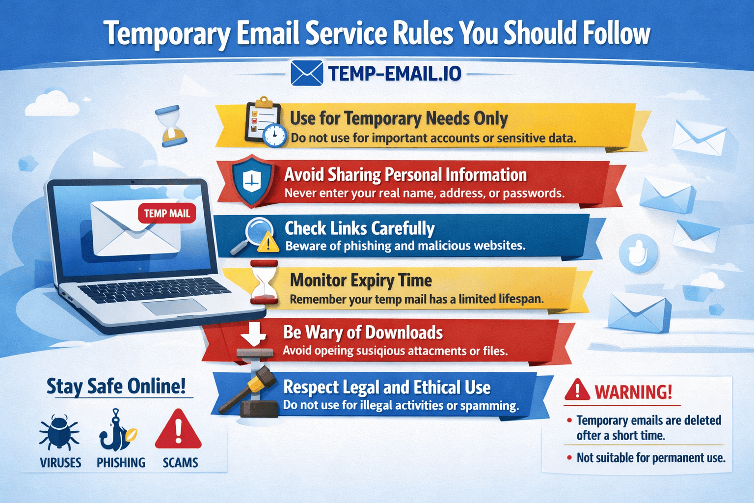 Temporary Email Service Rules You Should Follow: Use Disposable Email the Right Way