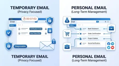 Temporary Email vs Personal Email