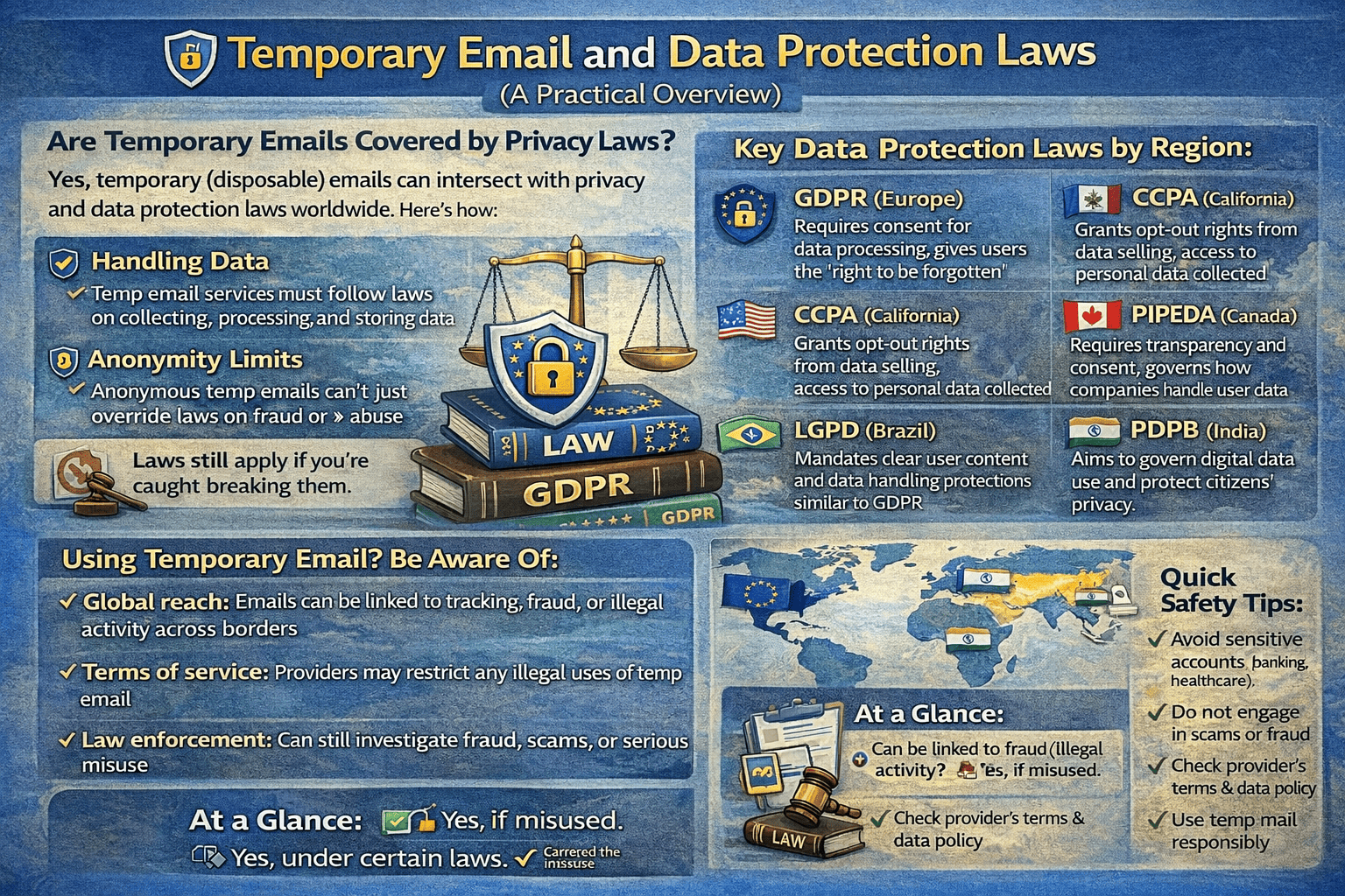 Temporary Email and Data Protection Laws: What You Should Know