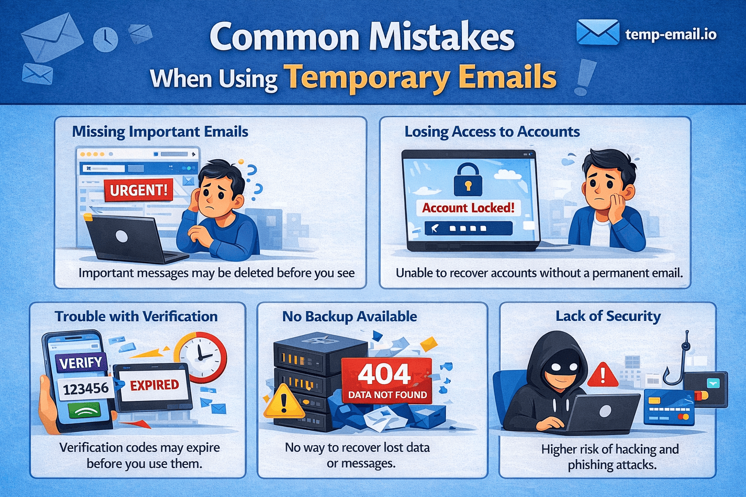 Common Mistakes When Using Temporary Emails (And How to Avoid Them)